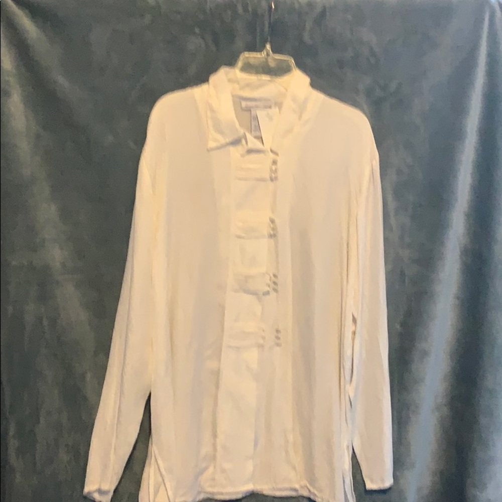 Silk white blouse